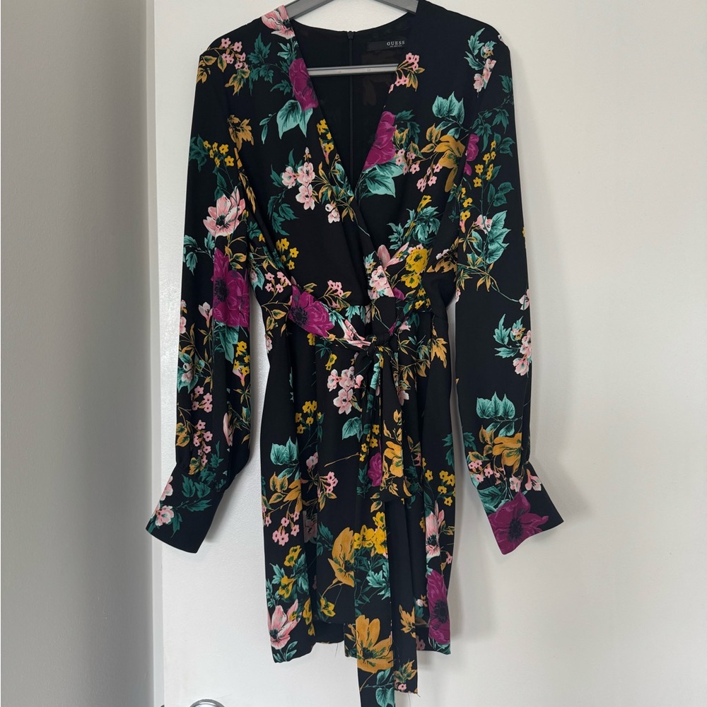 Floral jumpsuit - Black with Multicolor Floral Print